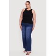 thumbnail image 3 of Women's Plus Size Compression Rib High Neck Tank Top, 3 of 4