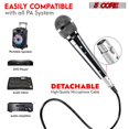 thumbnail image 4 of Professional Cardioid Dynamic Vocal Microphone with On/Off Switch & XLR/1/4" Cable – Noise-Reducing Handheld Mic for Karaoke, Live Singing, Public Speaking, and Events, 4 of 12
