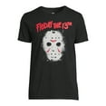 thumbnail image 5 of Friday the 13th Jason Mask Halloween Apparel, Men's Crew Neck Short Sleeve T-Shirt, Sizes S-3XL (Men's & Big Men's), 5 of 5