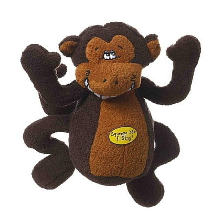 UPC: 0784369223446 | Multipet Deedle Dude Musical Interactive Plush Monkey Dog Toy