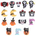thumbnail image 4 of 16 piezas de decoración de la caja del teléfono del libro de recuerdos del adorno de la parte posterior plana de la resina de Halloween, 11 Feliz Sencillez, 4 of 4