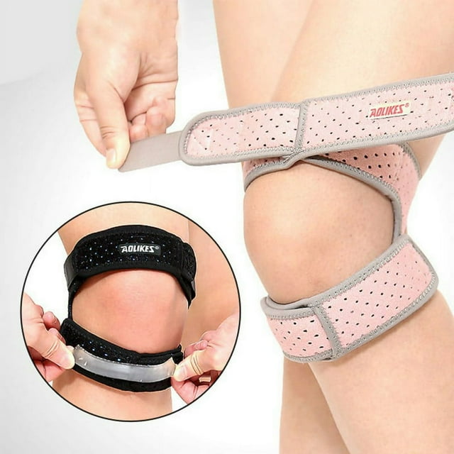 Sangle de Genou pour Soulagement de la Douleur au Genou, Attelle de Genou Ajustable en Néoprène pour la Course, l'Arthrite, les Blessures de Tennis, la Protection de Récupération