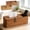 2Pcs Straw Woven Tissue Box Under $5 a1, variant on Fufafayo Woven Straw Tissue Box Holder for Living Room Coffee Table, Boho Storage Organizer for Remote Control and Napkins, Multifunctional Wooden Desktop Caddy for Home Decor