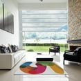 thumbnail image 7 of Ahgly Company Machine Washable Indoor Square Transitional Brown Red Area Rugs, 8' Square, 7 of 7