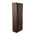 thumbnail image 6 of 9-Lattice Space-Saving Non-Woven Shoe Rack in Coffee Color, 6 of 10