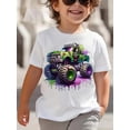 thumbnail image 1 of Camiseta informal de verano de manga corta para niño con estampado de todoterreno, fresca, cómoda y atractiva. Regalo., 1 of 6