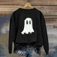 thumbnail image 3 of Cute Ghost Halloween Sweatshirts for Women 2025 Long Sleeve Crewneck Cute Graphic Sweatshirt Pullover Tops, 3 of 4