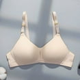 thumbnail image 2 of QNANSPI Women's Plus Size Bras,Balconette Bras,Wireless Lightly Lined Bra for Teens and Young Women Comfortable Push Up Support Thin Breathable Everyday Bralette, 2 of 3