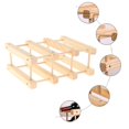 thumbnail image 4 of AMLESO Support de Rangement pour Bouteilles Décoration de Table à Manger Supports 3 Bouteilles 2 Couches, 4 of 8