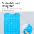 thumbnail image 5 of Bath Tub Shower Mat Machine Washable Bathtub Floor Liner Mats Suction Cups Drain Holes Keep Tubs Clean Soft on Feet Elderly children pets Bathroom Essentials,Opaque Black,40"×16", 5 of 7