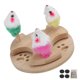 thumbnail image 5 of Juguete para gatos, plato giratorio de madera, juguete para gatos con ratones de peluche y hierba gatera para ejercicio de juego de gatitos, 5 of 8
