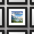 thumbnail image 3 of Gallery Pops Lantern Press - Glacier National Park Montana Wall Art, Black Framed Version, 12" x 12", 3 of 3