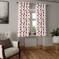 thumbnail image 2 of Ambesonne Fruits Grommet Curtain, Vibrant Fruit Slices, 50" x 63", Eggshell Red, 2 of 6