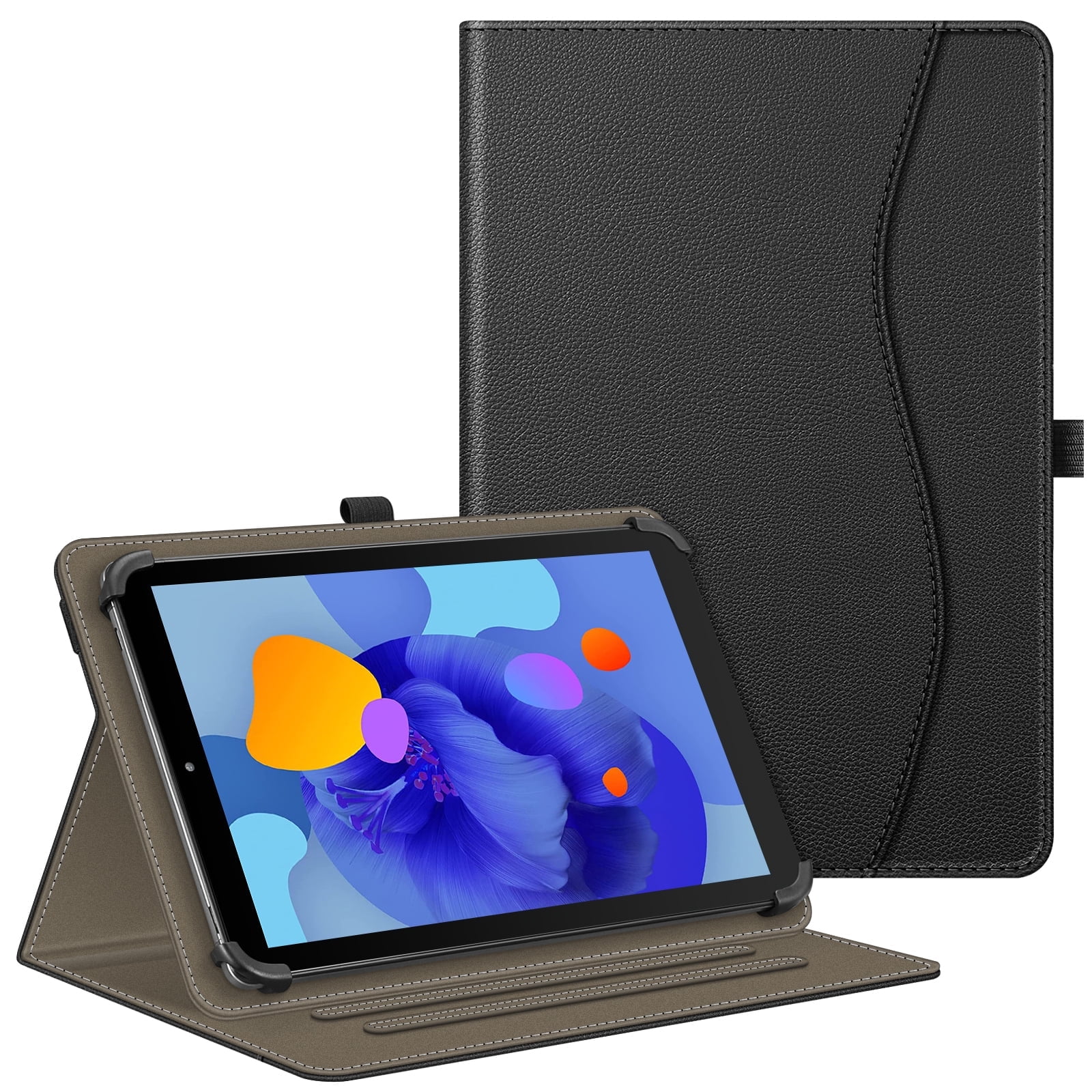 Fintie Universal Stand Cover for 9" 10" 10.1" - [Hands Free] Multi-Angle Viewing Case with Pocket for 9-10.9 inch TCL, ECOPAD, COOPERS CP10, FEONAL K118, TECLAST Tablet, Black