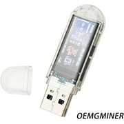 NerdMiner V2 300KH Nerdminer Dongle USB 3W Bitcoin Solo Lottery Miner Win BTC Miner with Low Power Consumption WiFi Connection USB-A Power