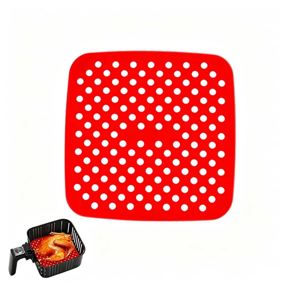 ACDANC 2026 New Reusable Air Fryer Liners - 7.5" / 8.5" Square,Non-Stick Silicone Air Fryer Mats,Air Fryer Accessories,Bpa Free