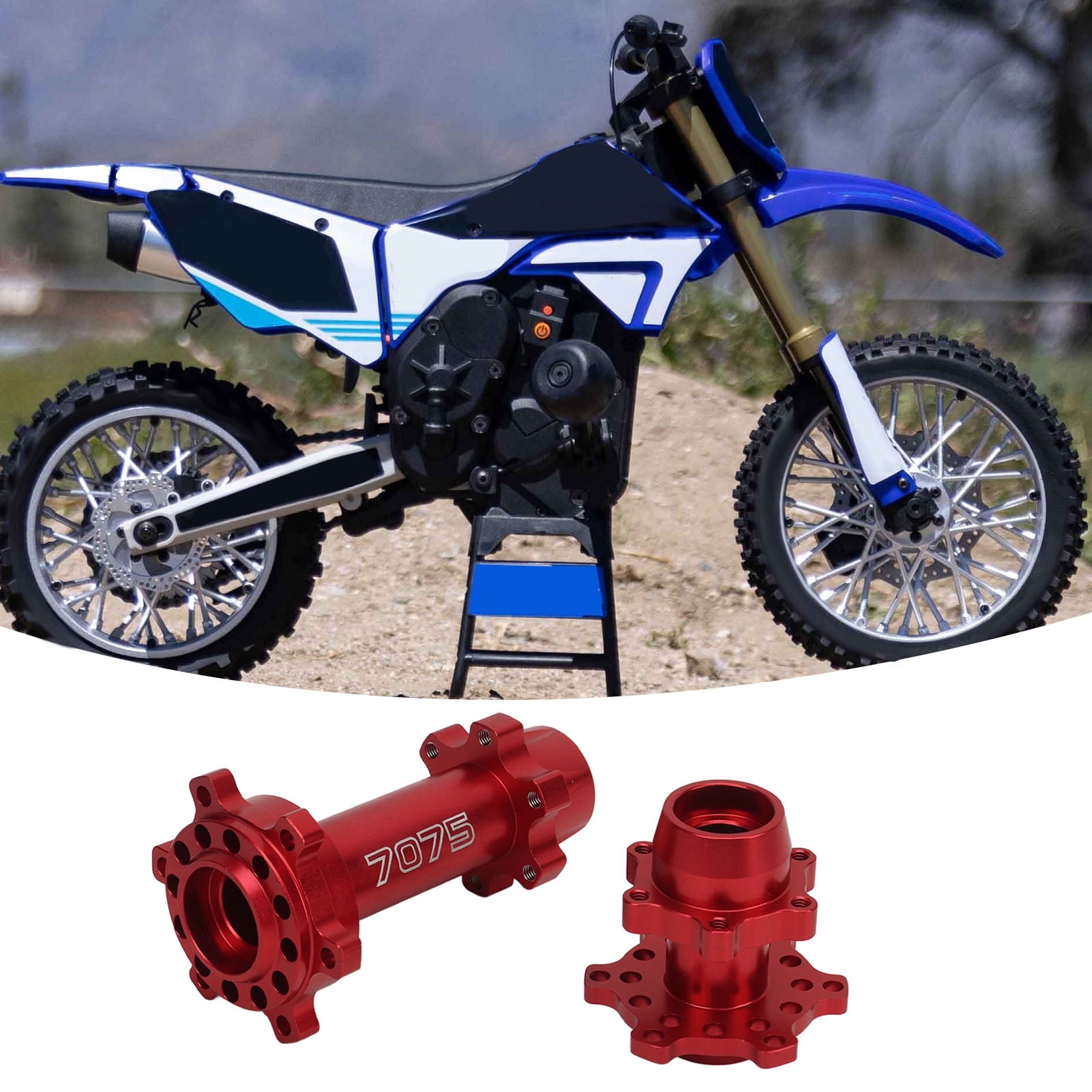 Moyeux Hexagonaux pour Roue de Moto RC, Moyeu Hexagonal en Aluminium pour Modification de Moto Électrique LOSI 1/4 Promoto MX
