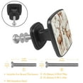 thumbnail image 3 of 4 Pcs Cabinet Handle Drawer Pulls Jungle Elk Knobs with Screws Square Furniture Office Cabinet Knob Decoration, 3 of 7