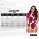 thumbnail image 5 of Balery Tulips Flowers Body de cuello redondo de manga corta para mujer Tops de manga corta Tops básicos-X-Large, 5 of 7