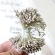 thumbnail image 4 of Paquete de 1,5 x 2 mm de estambres de flores de doble cabeza, pistilo mate para decoración de bodas. gris, 4 of 9