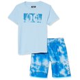thumbnail image 1 of Hurley Maillot de Bain Garçon Ensemble 2 Pcs Maillot Dermoprotecteur, Bleu/Teinture sur Nœuds, 3T US, 1 of 3