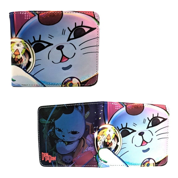 Neko Cat with Golden Ball - Dandadan 4x5" Bi-Fold Wallet