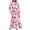 B-Pink, variant on Women's Valentine's Day Dress Printed Long Sleeve Round-Neck Maxi Dress B-Pink,S