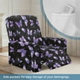 thumbnail image 3 of Xoenoiee Purple Butterfly Star Pattern Recliner Chair Cover, Stretch Recliner Covers, Washable Lazy Boy Recliner Chair Covers, Anti-Slip Furniture Protector Recliner Slipcovers for Dog Kid, 3 of 7