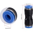 thumbnail image 2 of Pneumatic Connector 6mm Straight Push In Pneumatic Quick Fittings Plastic Air Line Tube Fitting 30pcs, 2 of 5