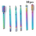 thumbnail image 2 of Nail Drill Bits Professional Portable Manicure Drill Bit Set Nail Drill Tools, 2 of 10