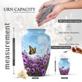 thumbnail image 2 of KARYLIZ Petunia Purple Urn - Butterfly Blue Large Urns for Adult Human Ashes Male & Female - Purple Flowers Funeral Cremation Urn for Mom, Dad, Men & Women - 10 Inch Cremation Memorial Tribute, 2 of 7