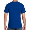 thumbnail image 2 of Family Father Holds Children Hands Graphic Design Men's Big Size Cotton Polyester DryBlend T-Shirt - Royal XL, 2 of 2