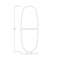 thumbnail image 3 of 10 Person Modular Boval Conference Room Table Metal T-Bases w/Electric, 3 of 8