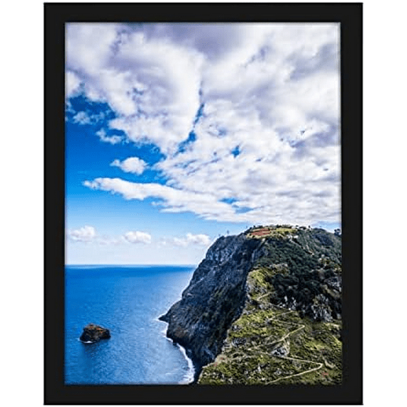 9x12 Black Picture Frame, Tabletop and Wall Mounting Horizontally or Vertically, Decoration for Photos, Paintings, Posters, Artwork