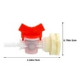 thumbnail image 4 of KAKOWELY Rabbit Feeder Valve Kit Water Barrel Spigot Fitting Barb Ball Valve Replacement Crack-Resistant Plastic Ball Valve Part For Rabbit Watering Systems And Rain Barrels,3.54X"X0.79"X0.75", 4 of 5