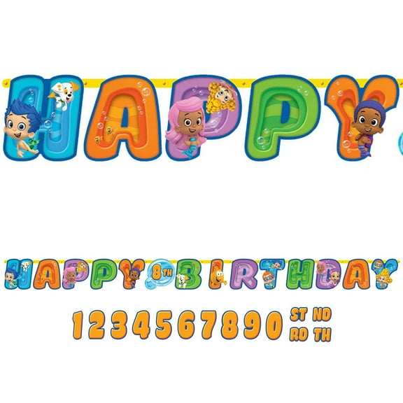 Bubble Guppies Add-An-Age Banner