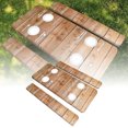 thumbnail image 1 of Oliegs Nappe Extérieure Imitation Grain de Bois Élastique et Rétractable Décoration de Table de Cour Extérieure, 1 of 4