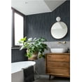 thumbnail image 3 of Advantage Sutton Charcoal Textured Geometric Wallpaper, 20.9-in by 33-ft, 57.48 sq. ft, 3 of 3