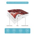 thumbnail image 4 of Quilt King Size Bedding Set, Christmas Scarf Snowman Reversible Summer Quilt 3 Pieces, Red Black Plaid Xmas Snowflake Lightweight Bedspreads Coverlets with 2 Pillow Shams for All Seasons, 4 of 5