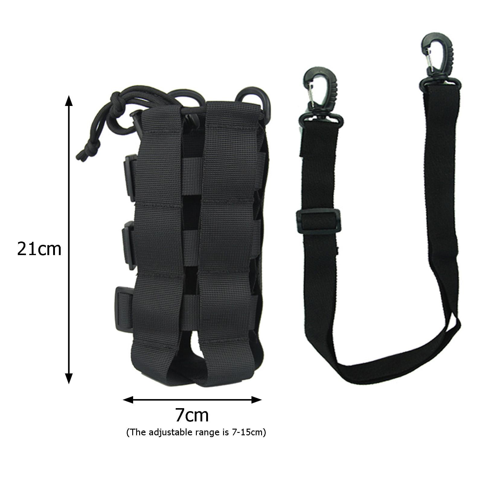 Water Bottles Pouch Bag Water Bottle Holder Pouch Portable Travel Bottle Carrier Bag for Camping Hiking Fishing , Black 2.5L Black