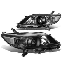 DNA Motoring For 11-20 Toyota Sienna Black Clear Corner Projector Headlight Lamps Pair