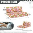 thumbnail image 7 of FOR U DESIGNS Cute Flower Pattern 2 Pcs RV Dinette Cushion Covers Anti-Slip Camper Cushion Slipcover Stretch 2 Seat Sofa Chair Cover 1 Backrest Covers and 1 Bench Covers, 7 of 7