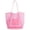 Pink, variant on 2026 Summer Mesh Beach Tote Bag for Women, Casual Shoulder Handbag