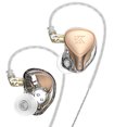 thumbnail image 1 of Tmvgtek Kz-Zex Pro Auricular Con Cable Electrostático+Dinámico+Equilibrado (Oro Rosa Sin Micrófono), 1 of 9
