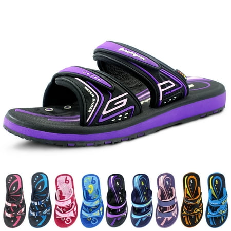 

GP Classic Slide Sandal: 0574 Black Purple EU36 (Size: Big Kids 4 - 4.5)