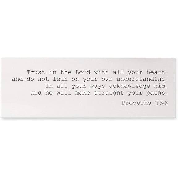 Trust in The Lord Block Wood Wall Sign 6x18