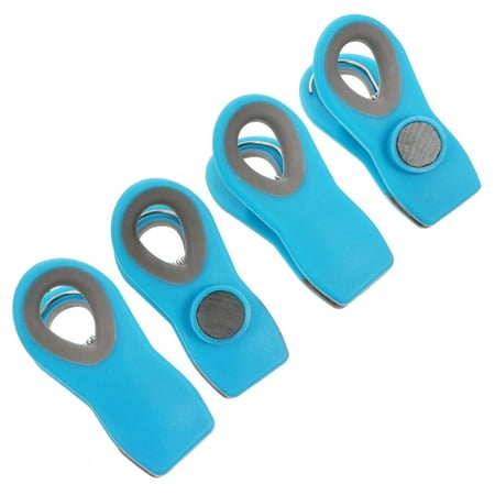 

4pcs Practical Sealing Clips Magnetic Food Sealing Clips Durable Snack Clamps