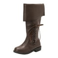 thumbnail image 3 of YLYL Women Knee High Boots Lace up Pull on Medieval Pirate Renaissance Gothic Viking Cosplay Boots, 3 of 9