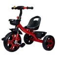 thumbnail image 2 of FUTATA Kids Tricycle, 3 Wheeler, Storage Box, Front & Back Basket, for Children 1-6 Yrs, Red/White, 2 of 7