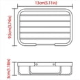 thumbnail image 5 of Jabonera, jabonera de ducha, jabonera de acero inoxidable montada en la pared para baño, cocina, adhesivo fuerte, no requiere perforación (plata, 5 of 5